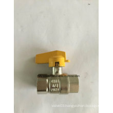 Nickel Plated Brass Forged Female Butterfly Ball Valve (AV10066)